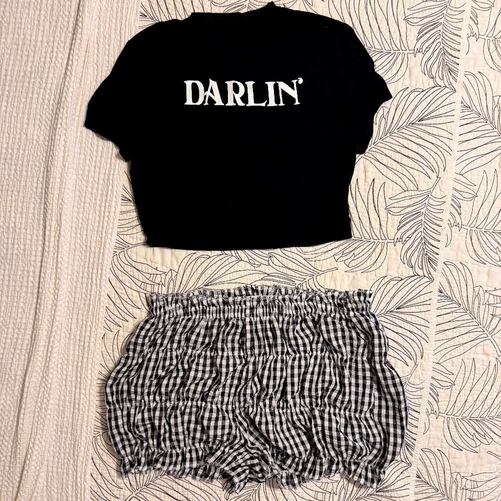 Darlin outfit black and white XL